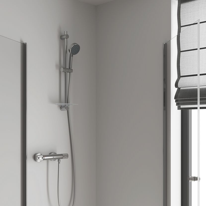 Brausethermostat mit Duschkopf und Handbrause
