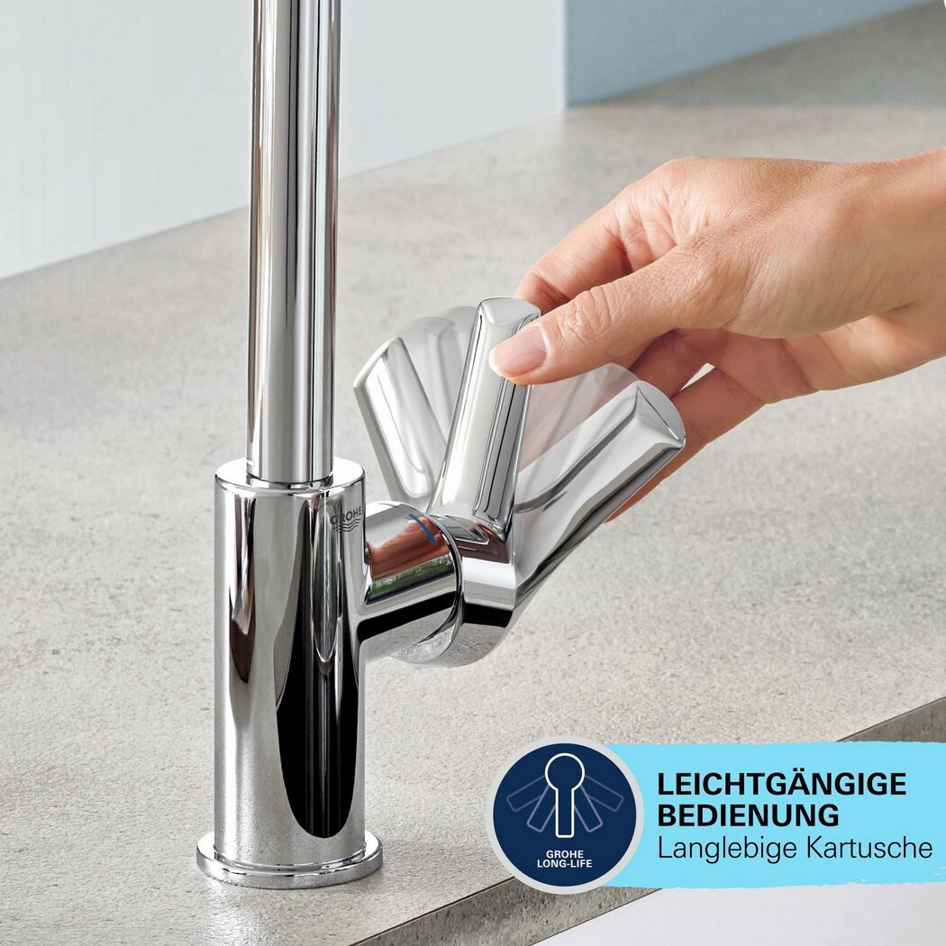 Waschtischarmatur 'Start Edge L' chromfarben