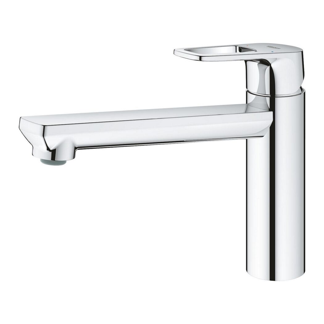 Chrom glänzender Wasserhahn StartLoop C-Auslauf