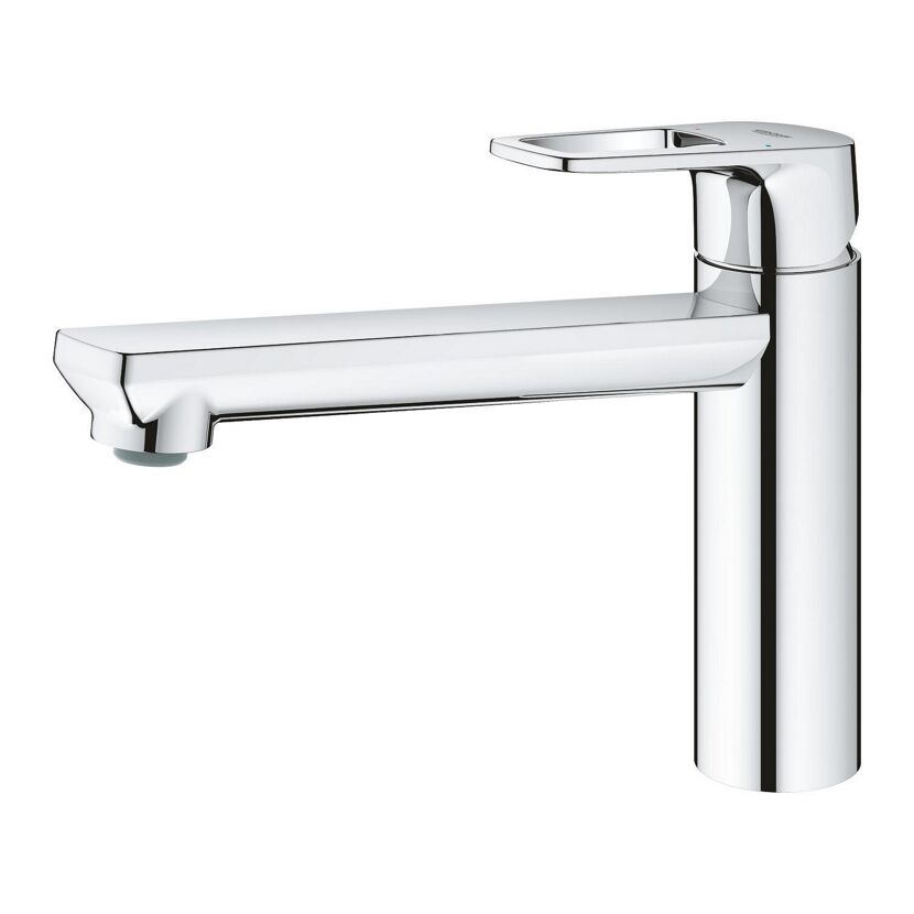 Chrom glänzender Wasserhahn StartLoop C-Auslauf
