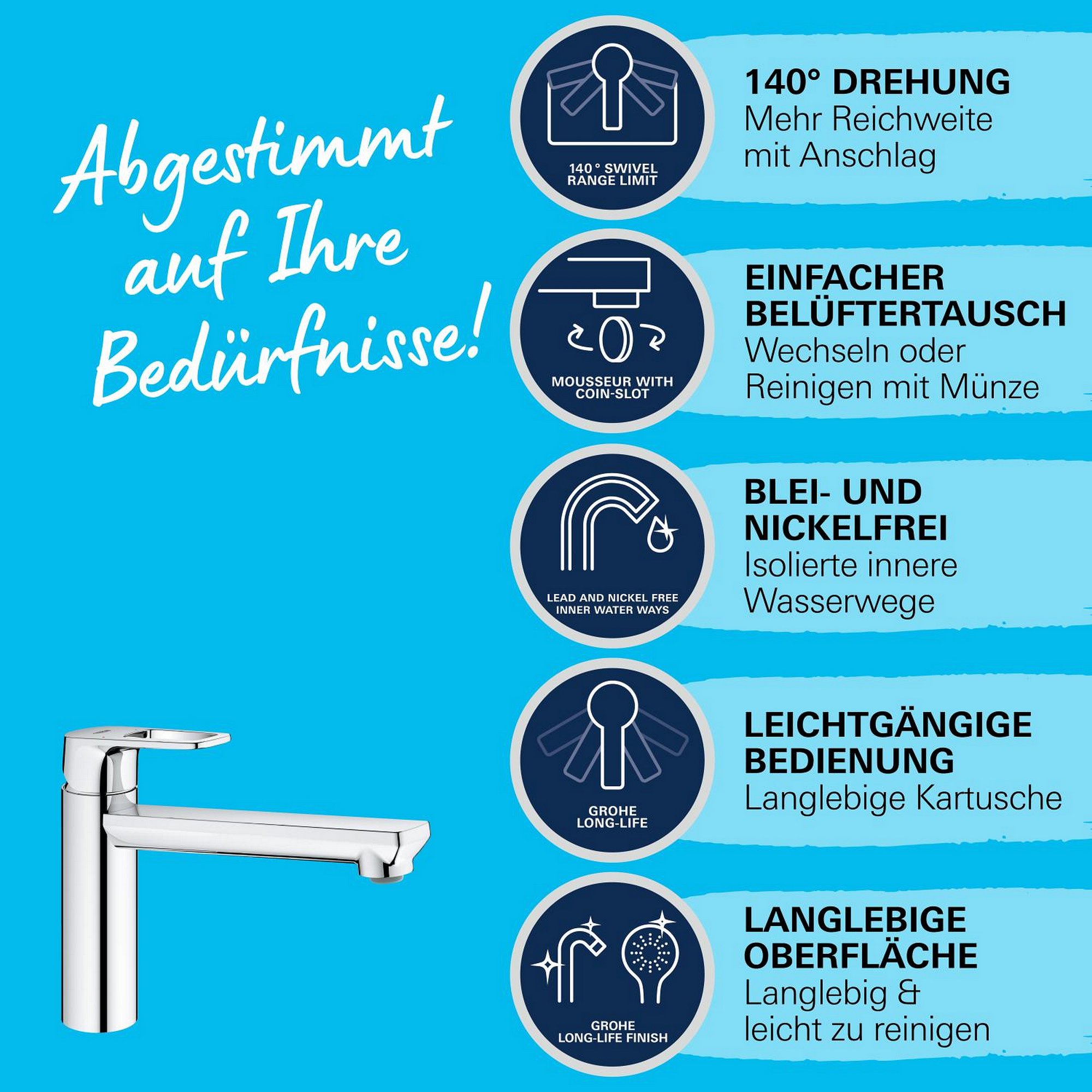 Küchenarmatur 'Start Loop' chromfarben
