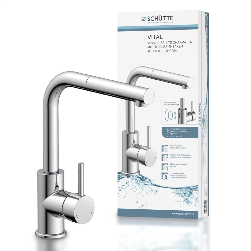Schütte Vital Sensor-Spültischarmatur, Chrom