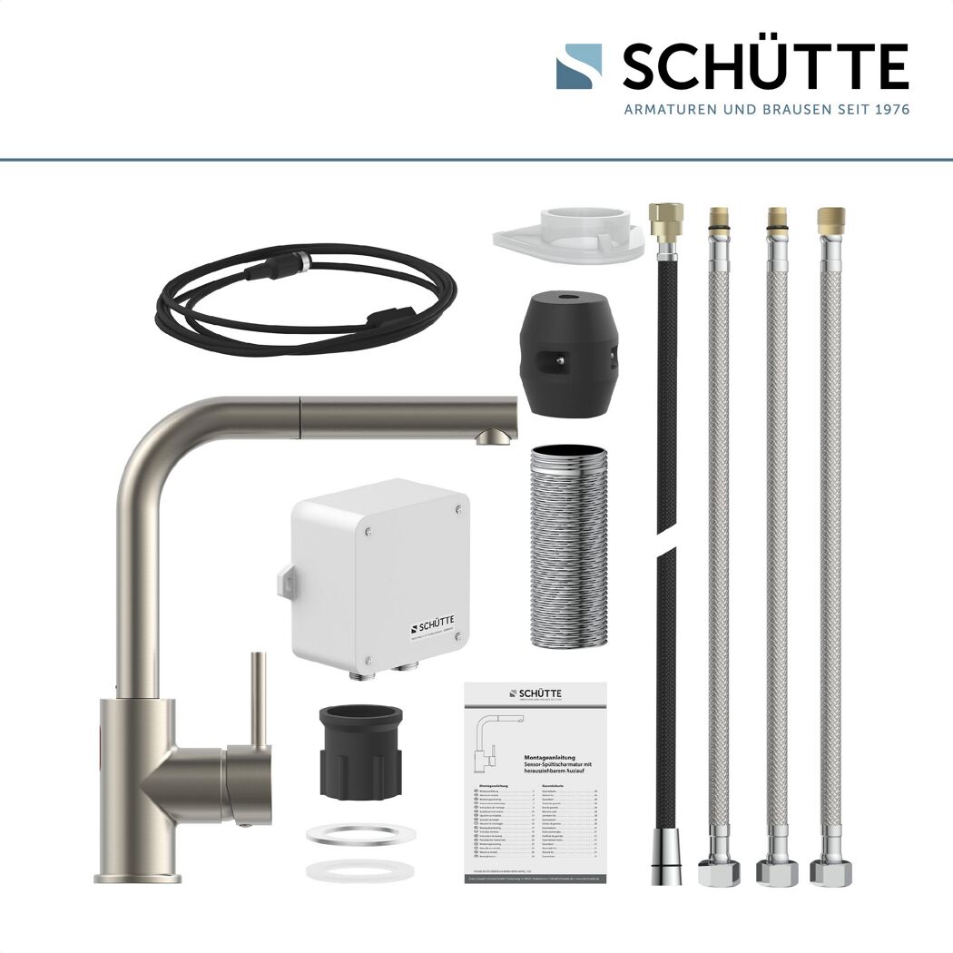 Einzelteile der SCHÜTTE Vital Sensor Spültischarmatur