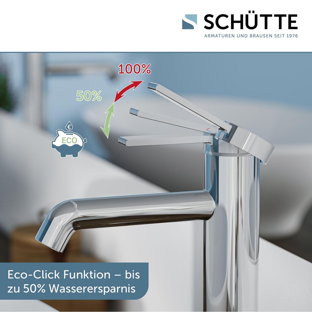 Chromarmatur, wassersparend