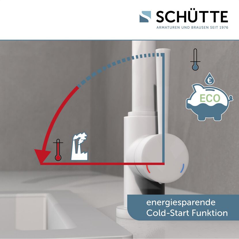 Wasserhahn mit Cold-Start Funktion