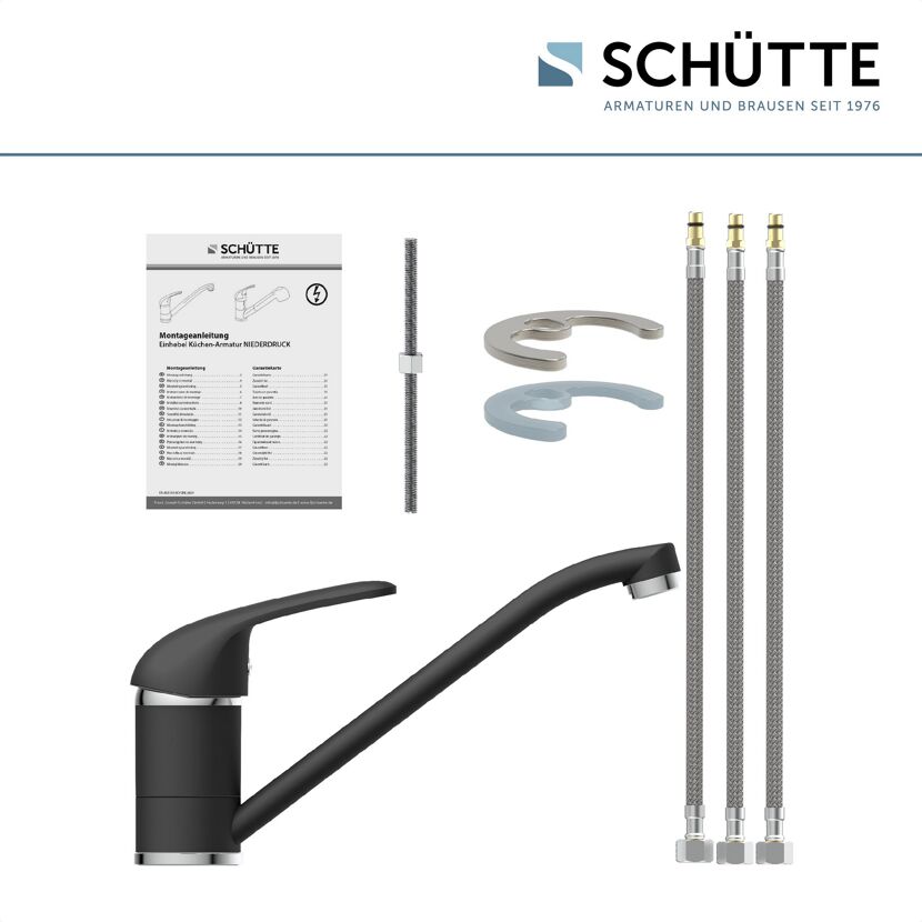 Spültischarmatur 'Donau' mattschwarz