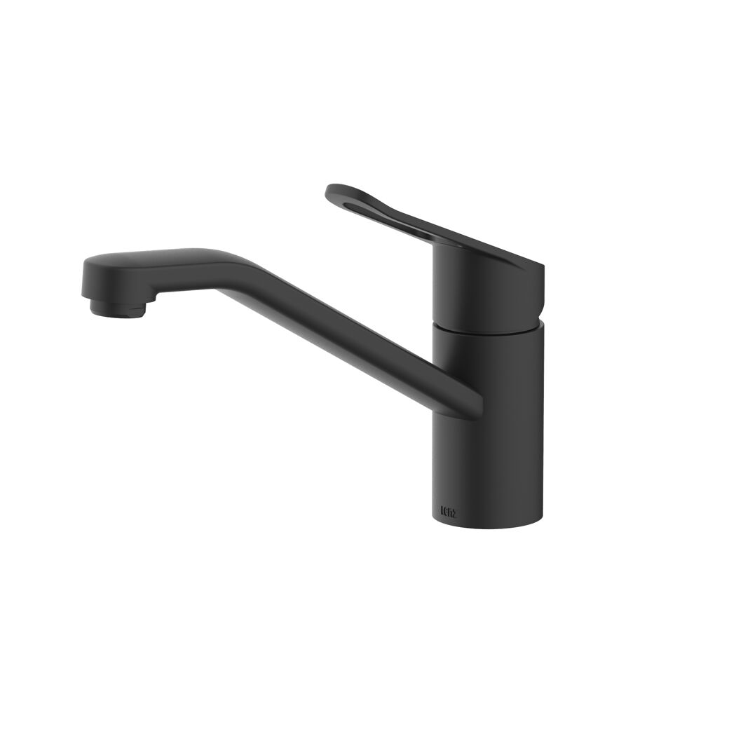 Schwarze Küchenarmatur mit Hebel