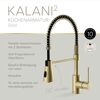 Küchenarmatur 'Kalani²' gold-matt mit Pendelbrause