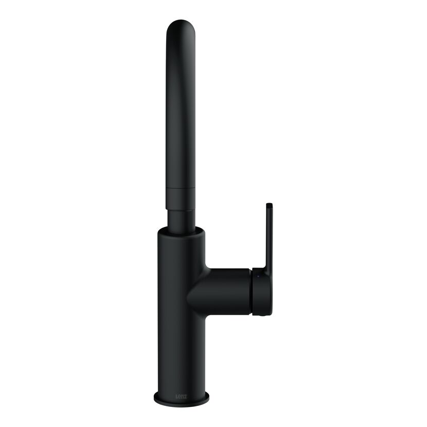 Schwarze Küchenarmatur mit Hebel