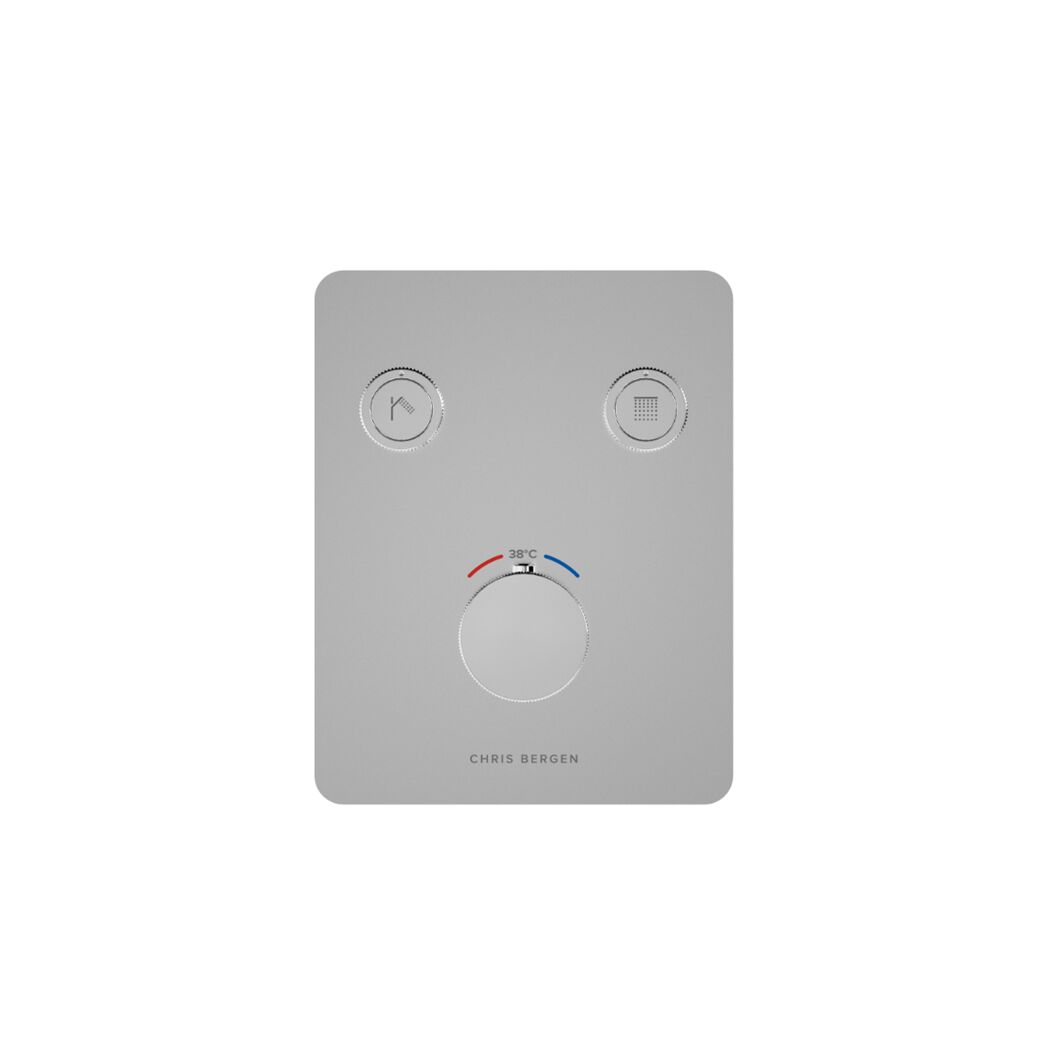 Duschthermostat mit Drehreglern und Display
