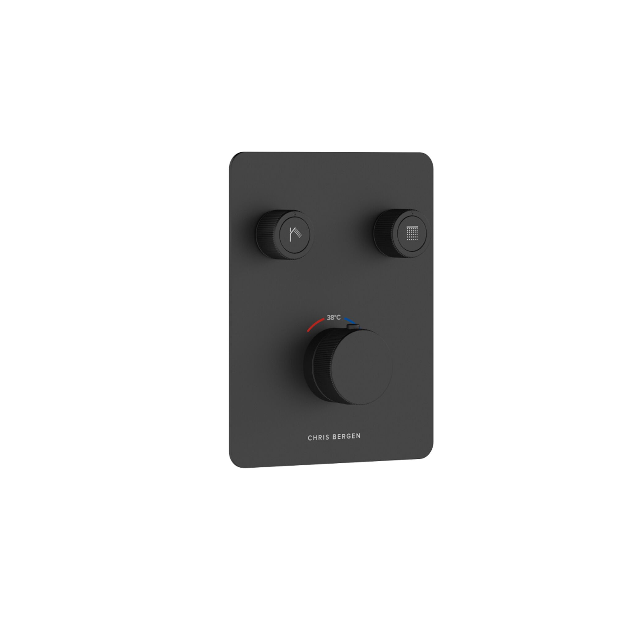 Schwarzer Duscharmatur Thermostat