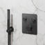 Verkleinertes Bild von Duschthermostat 'Aquatronic' Unterputz schwarz matt 2 Ausgänge
