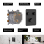 Verkleinertes Bild von Duschthermostat 'Aquatronic' Unterputz schwarz matt 2 Ausgänge