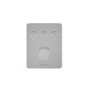 Duschthermostat mit Drehregler und drei Tasten.