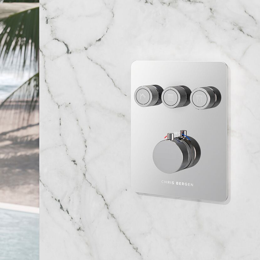 Duschthermostat mit Drehreglern