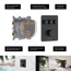 Verkleinertes Bild von Duschthermostat 'Aquatronic' Unterputz schwarz matt 3 Ausgänge
