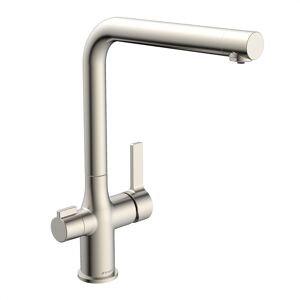 Spültischarmatur 'Aquastar Pro' Edelstahloptik mit Filtersystem