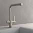Spültischarmatur 'Aquastar Pro' Edelstahloptik mit Filtersystem