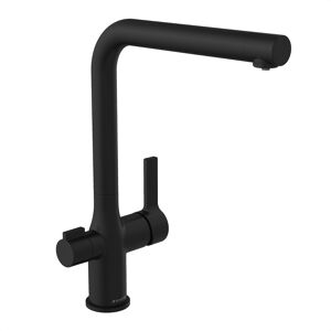 Spültischarmatur 'Aquastar Pro' mattschwarz mit Filtersystem
