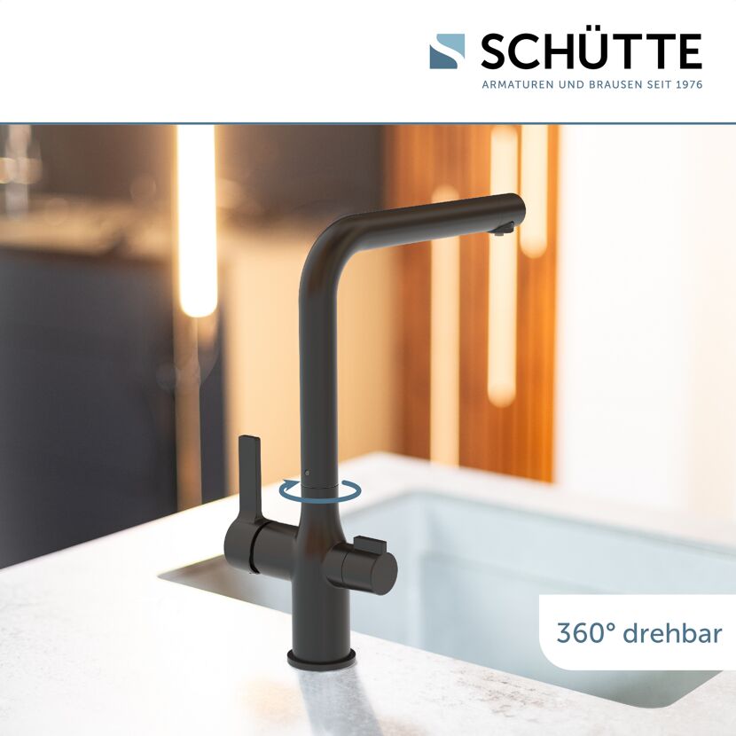 Schwarze Küchenarmatur