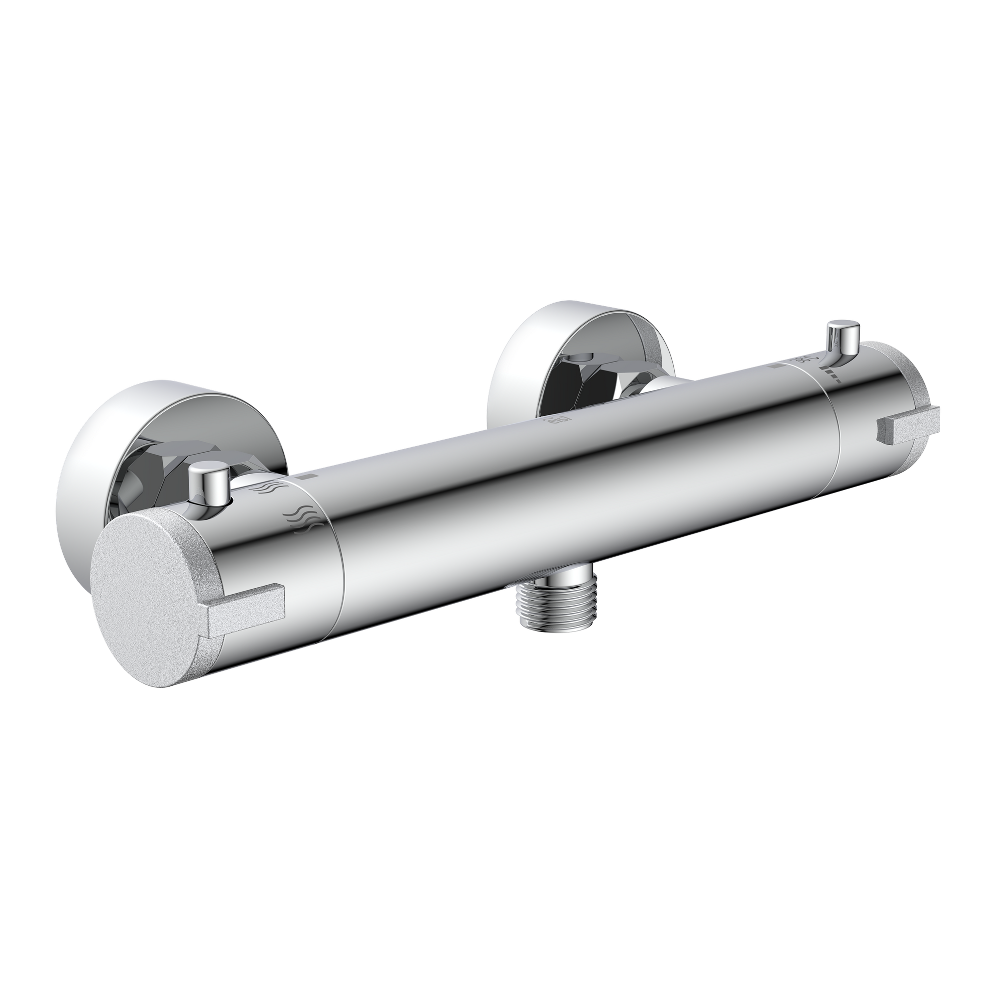 Thermostat-Duscharmatur 'Claudio' verchromt, Eco-Stopp-Funktion