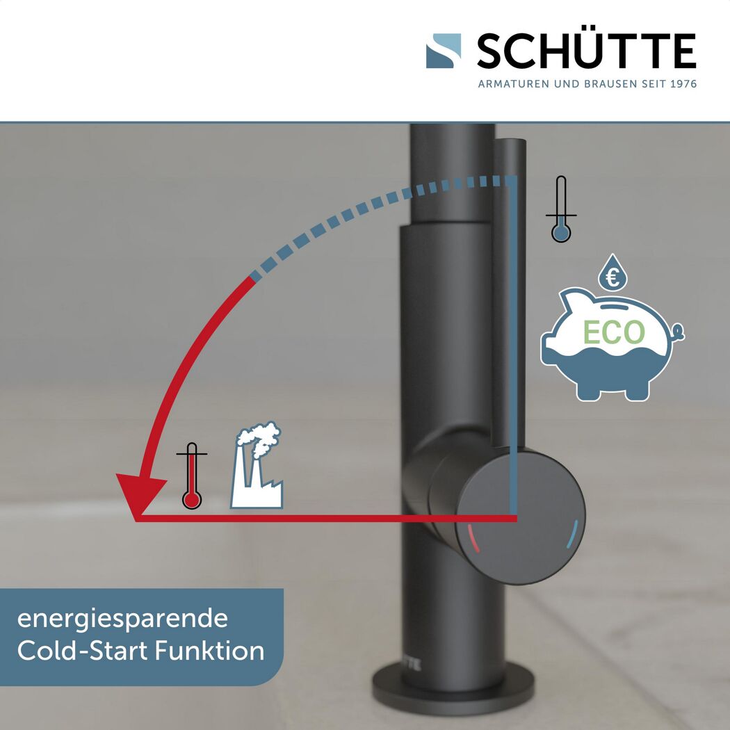 Wasserhahn mit Cold-Start Funktion