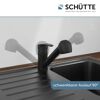 Schwenkbare schwarze Küchenarmatur