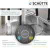 Schütte Armatur, Wasserstrahl in Glas und Topf