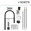 SCHÜTTE Armatur Aquadot schwarz Einzelteile