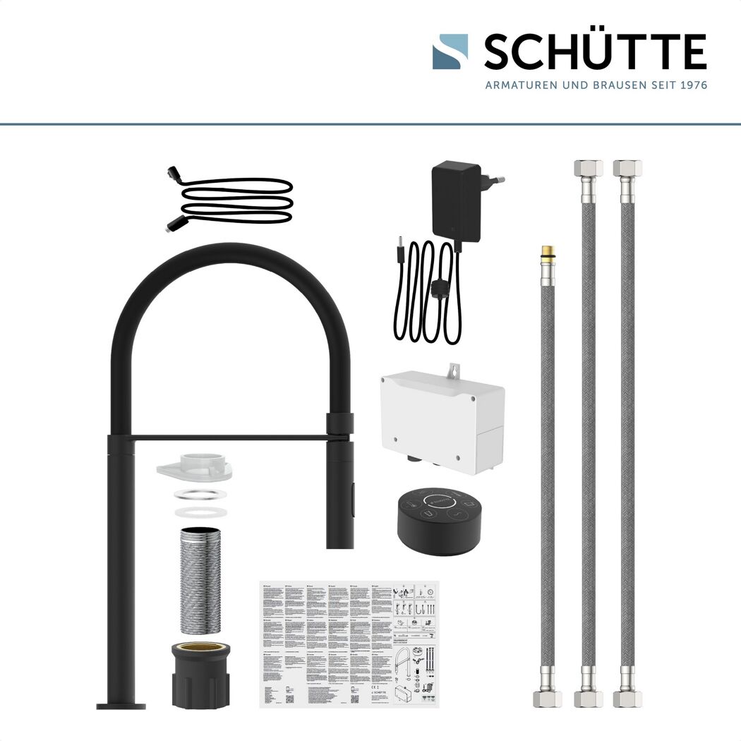 SCHÜTTE Armatur Aquadot schwarz Einzelteile