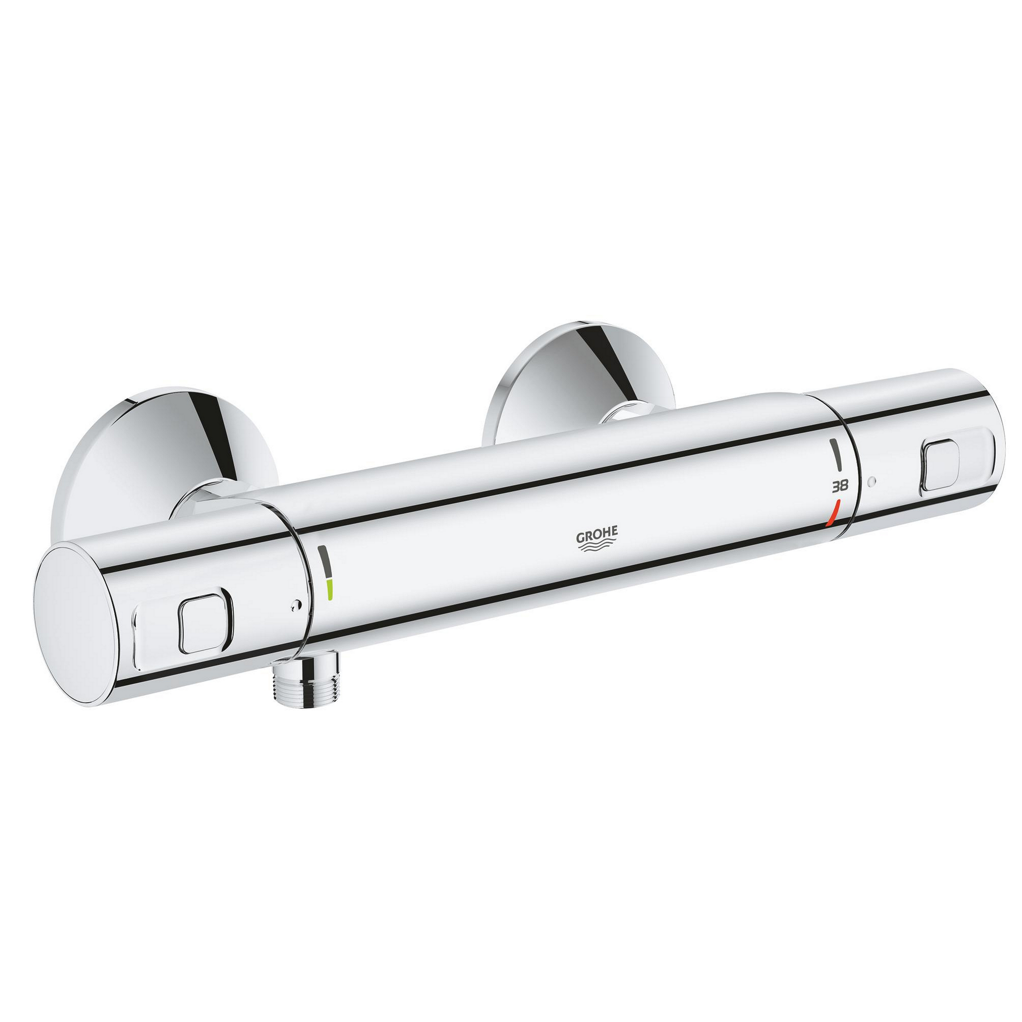 Thermostat-Brausebatterie 'Precision Start' verchromt