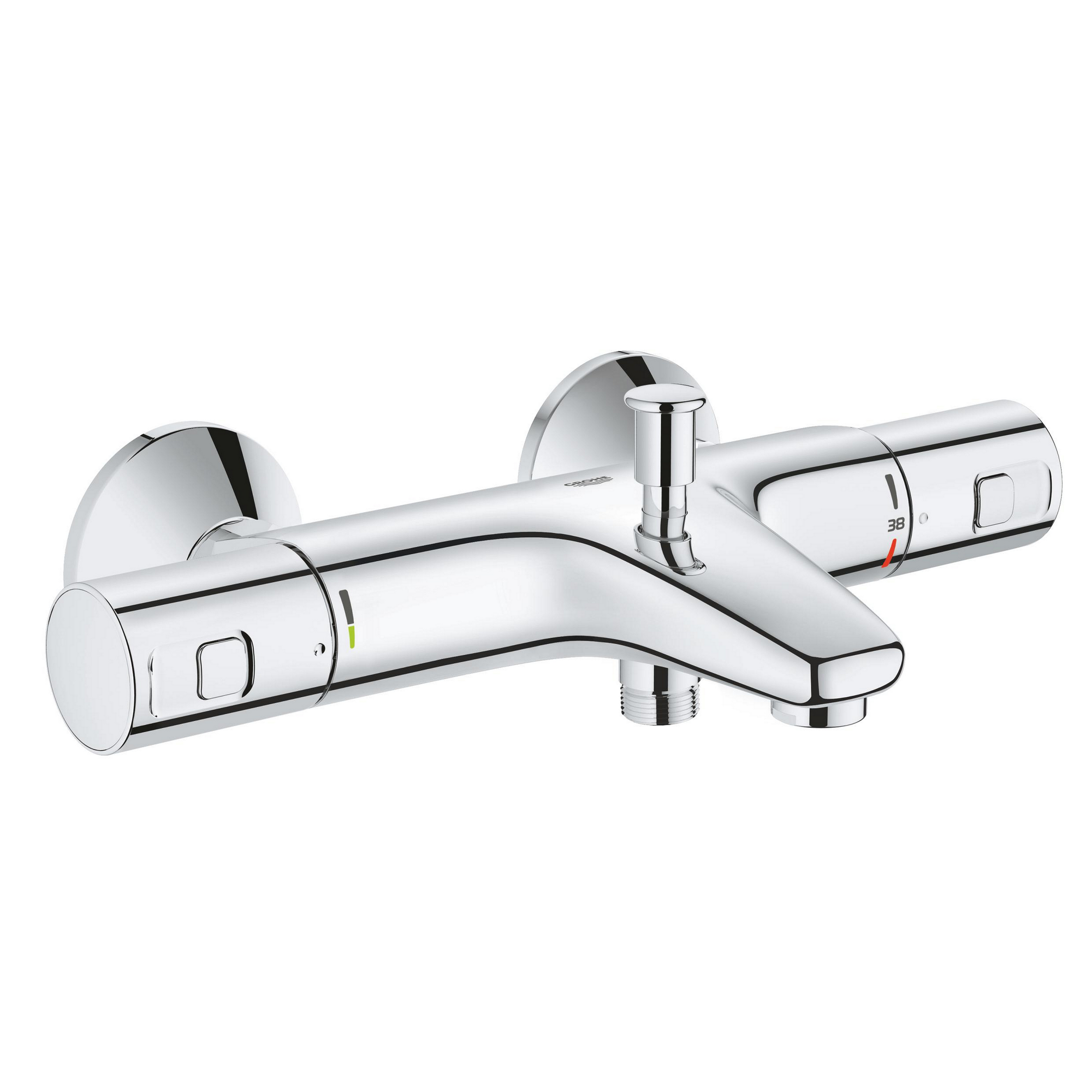 Thermostat-Wannenbatterie 'Precision Start' verchromt