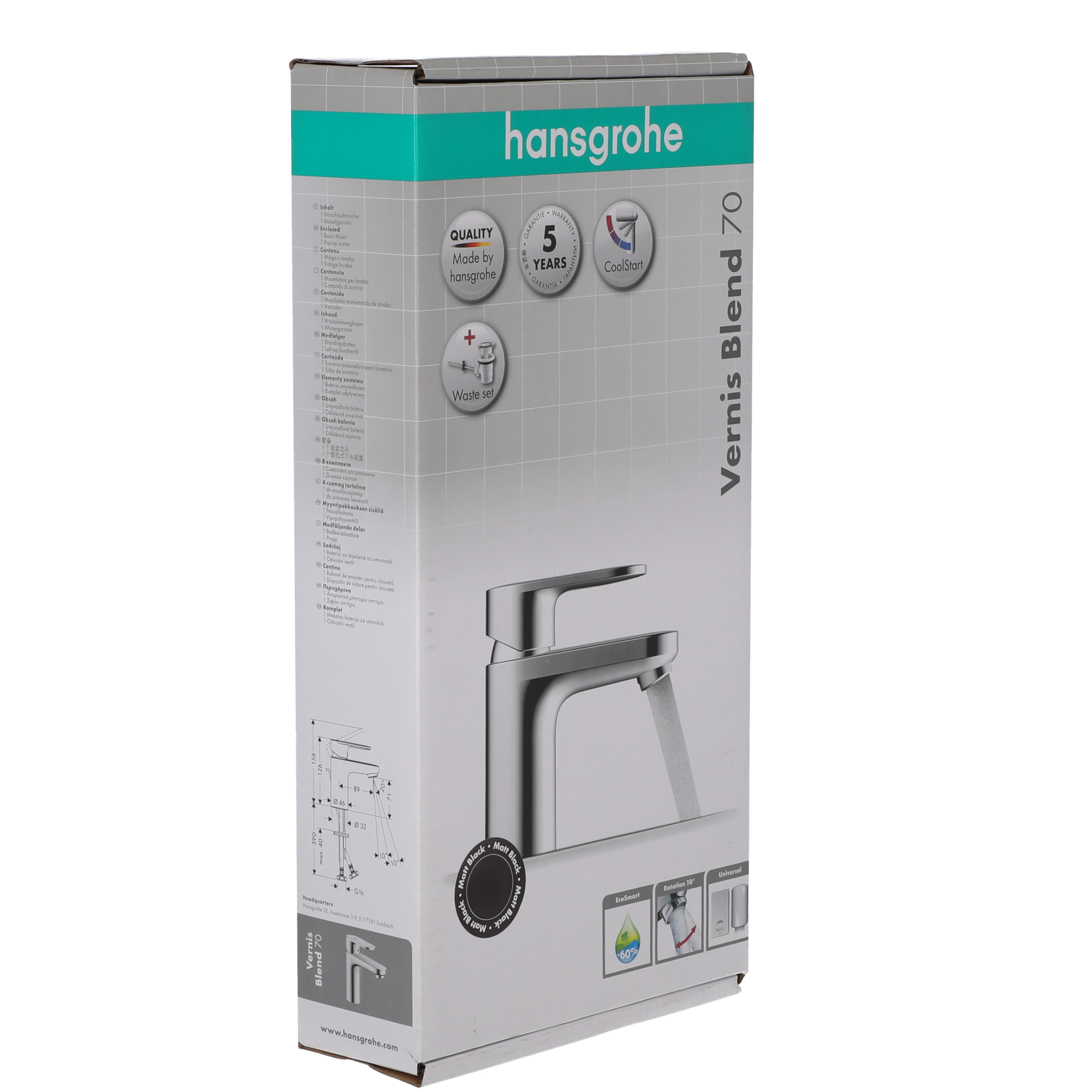 Waschtischarmatur 'Vernis Blend 70'