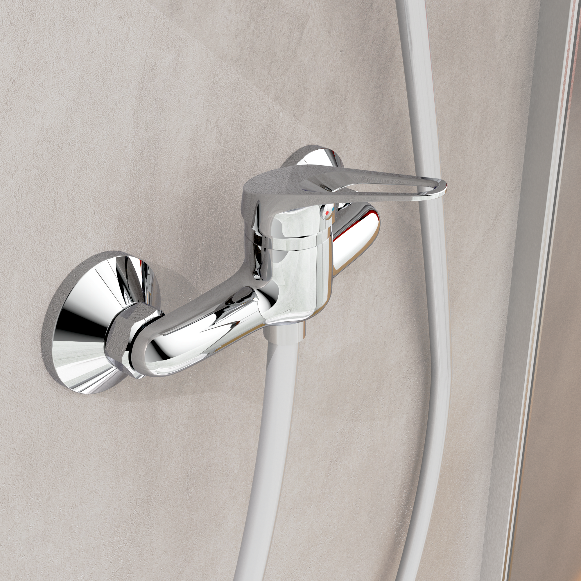 Duscharmatur 'Speed' verchromt