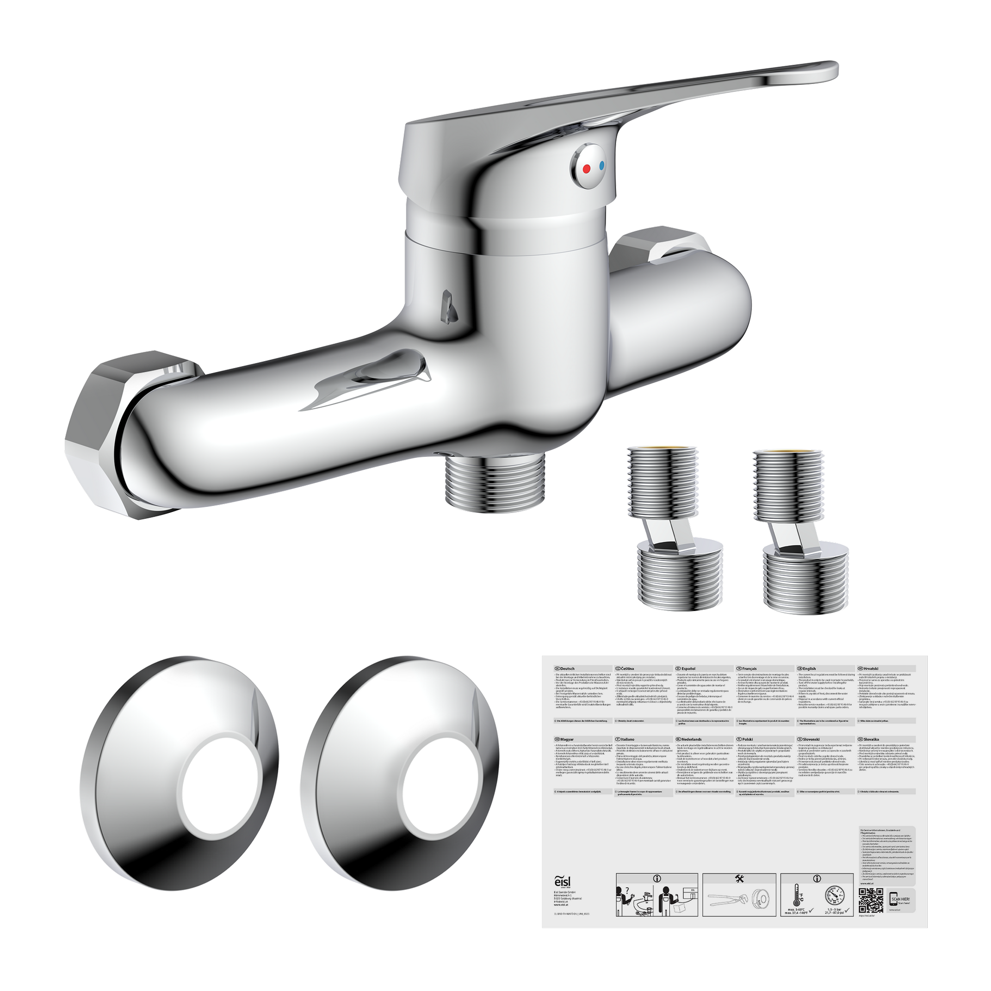 Duscharmatur 'Speed' verchromt