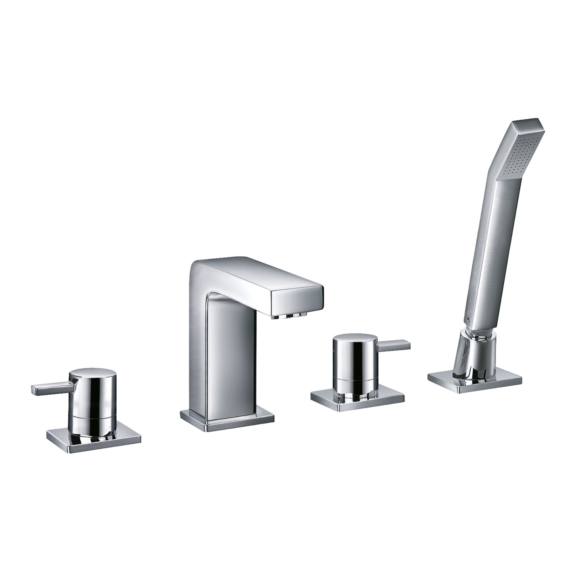 4-Loch-Wannenarmatur chrom