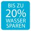 Bis zu 20% Wasser sparen