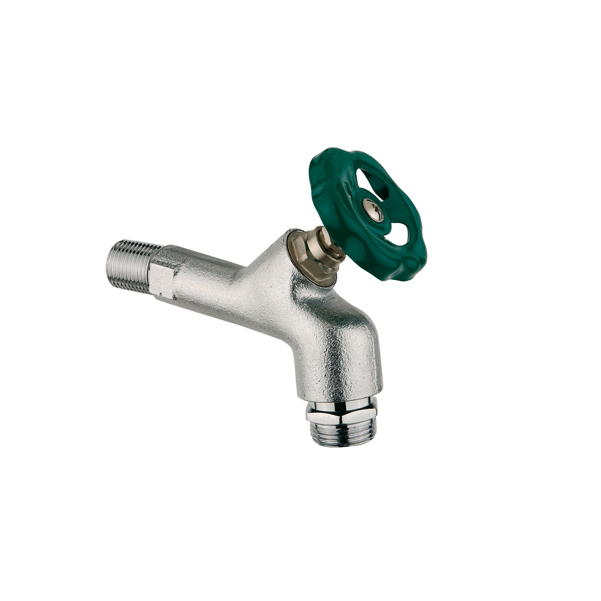Auslaufventil mit grünem Drehknopf