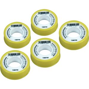 Gewindedichtband gelb DIN-DVGW 12 mm x 12 m, 5 Stück