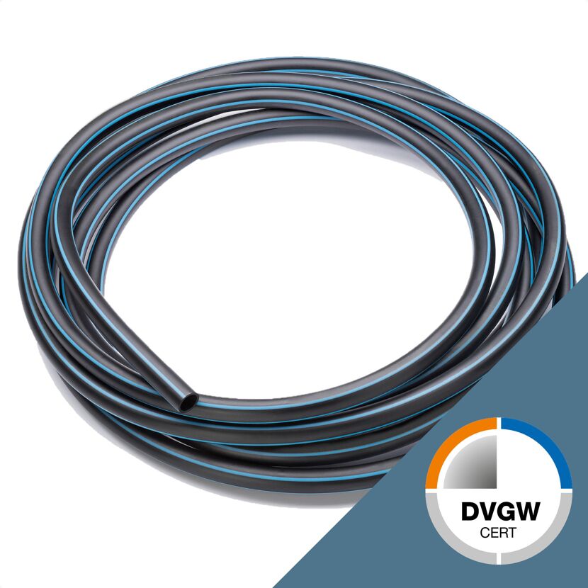 Schwarzes HDPE-Rohr, 20 mm, 100 m-Rolle