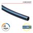 Schwarzes HDPE-Rohr mit blauem Streifen