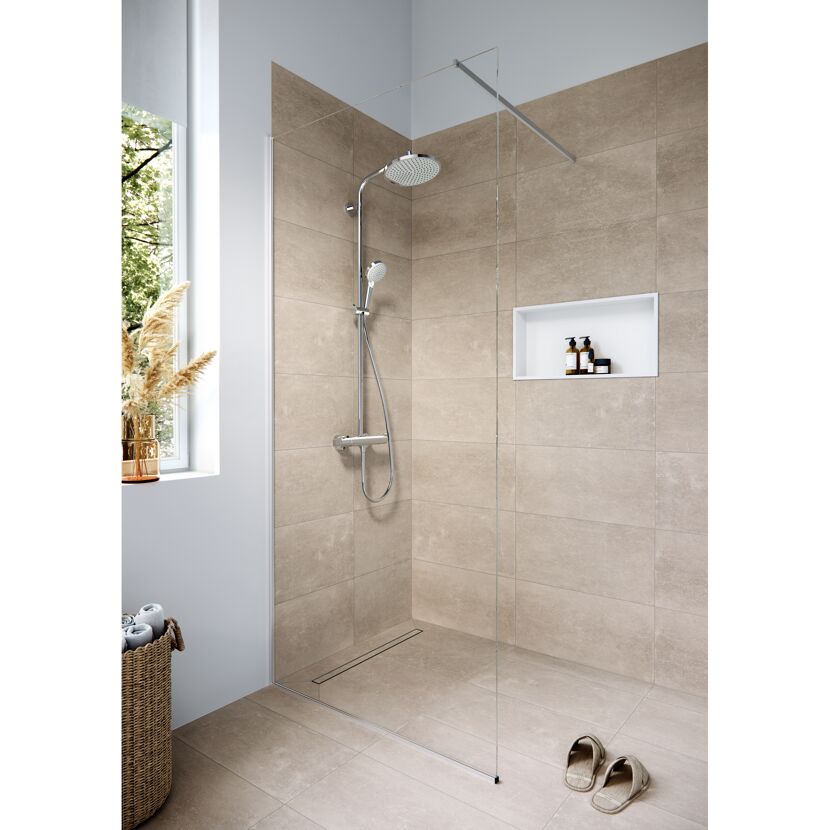 Duschbereich mit Hansgrohe Crometta S 240 Showerpipe