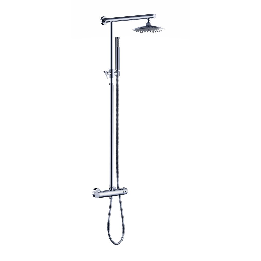 Duschsäule 'Borneo' rund verchromt 82 - 131 cm