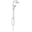 Duschstange mit Regendusche und Handbrause