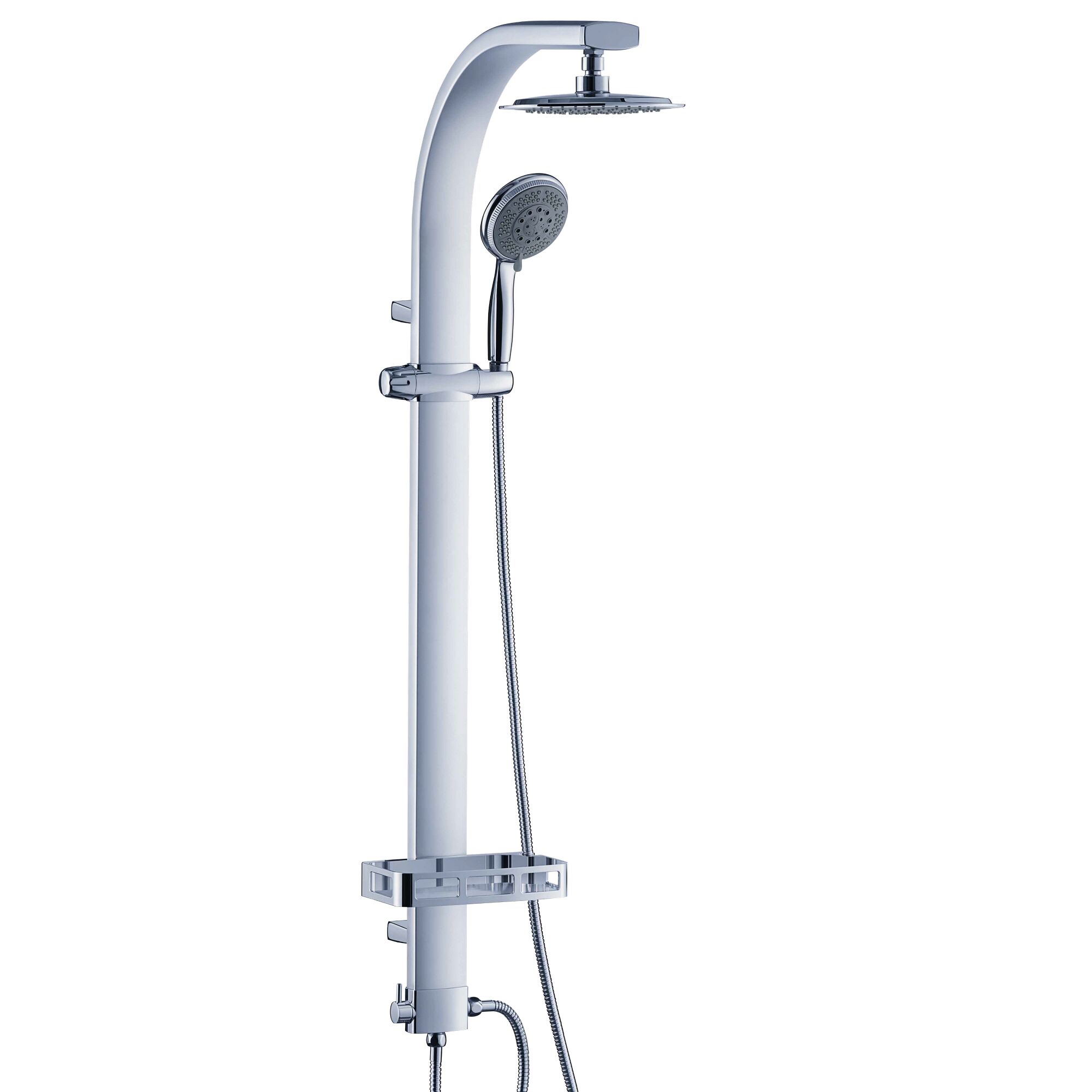 Duschstange mit Duschkopf und Schlauch