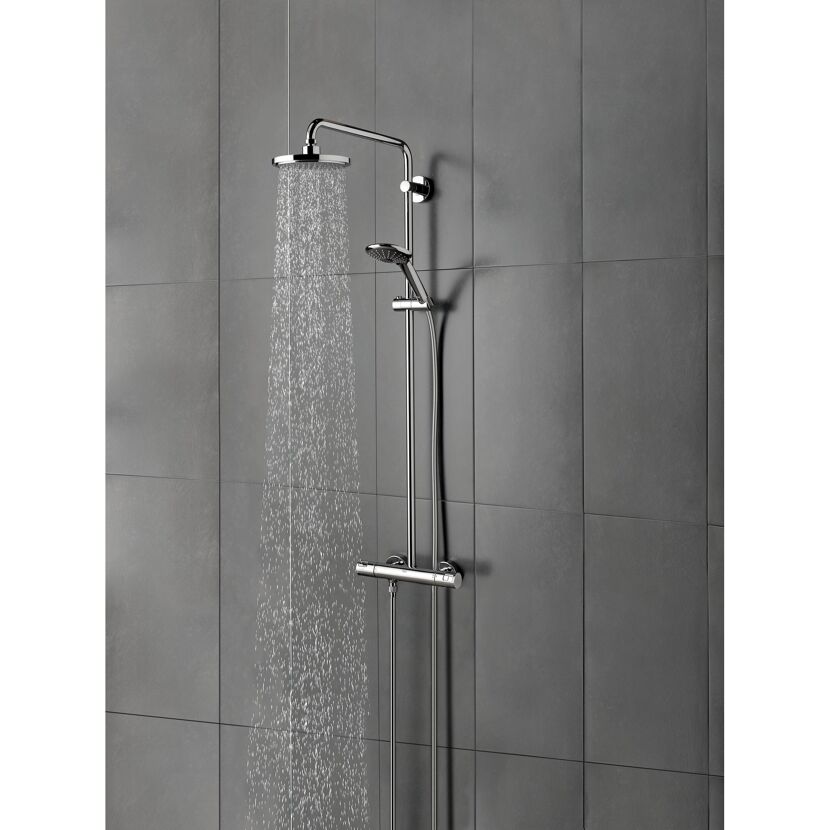 Duschsystem mit laufendem Wasser