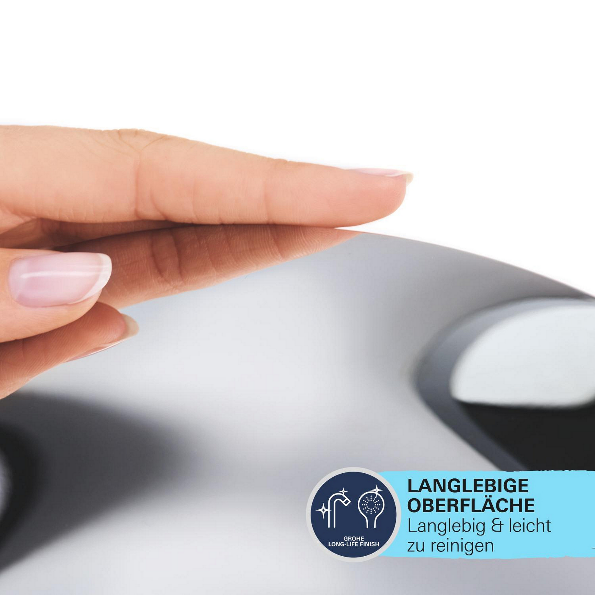 Handbrause 'Vitalio Get Stick' chromfarben, eine Strahlart