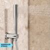 Handbrause 'Vitalio Get Stick' chromfarben, eine Strahlart