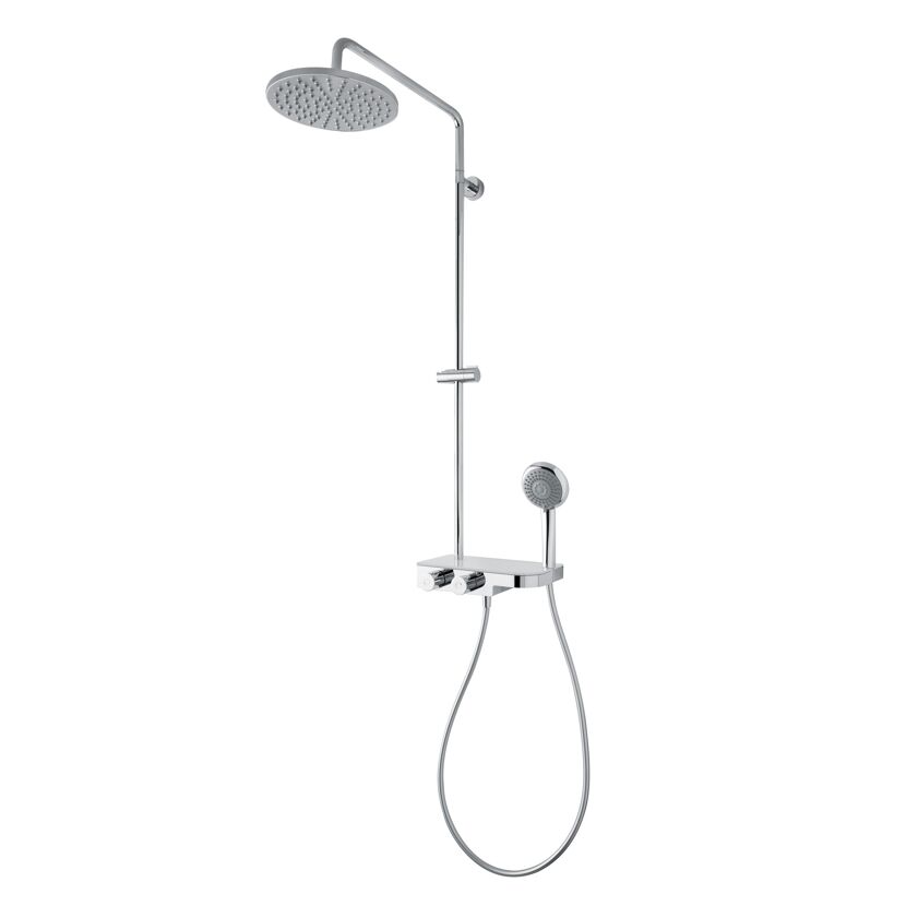Duschsystem mit Regendusche und Handbrause