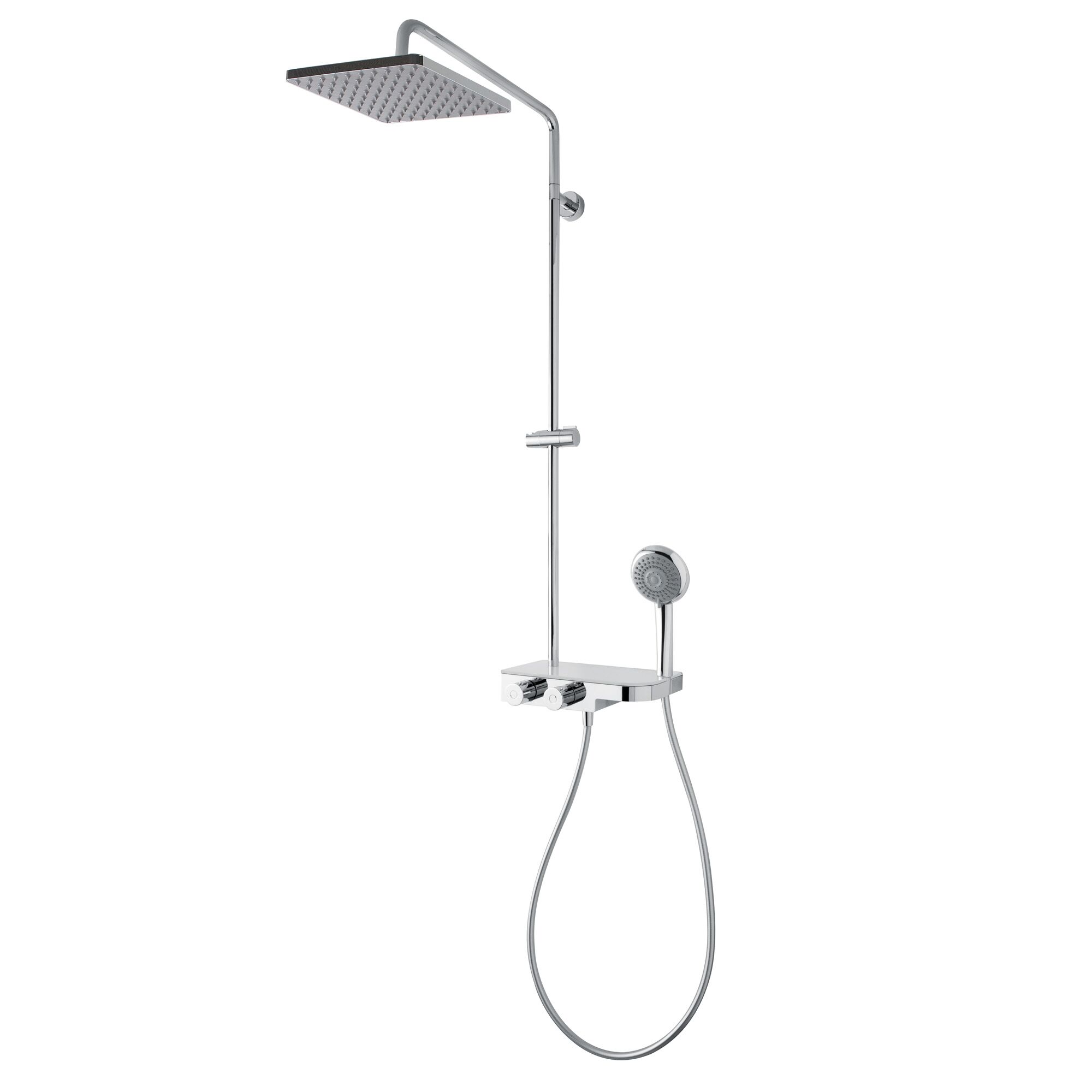 Duschsystem mit Regenkopfbrause und Handbrause